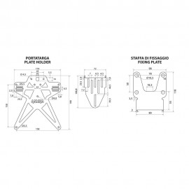 ΒΑΣΗ ΣΤΗΡΙΞΗΣ ΠΙΝΑΚΙΔΑΣ MOTO ΑΛΟΥΜΙΝΙΟΥ AERO-X EVO 1 ΜΑΥΡΗ UNIVERSAL LAMPA - 1 ΤΕΜ Βάσεις Πινακίδας americat.gr