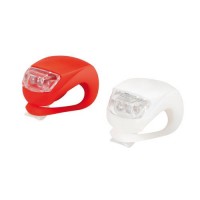 Φως ποδηλάτου σε κόκκινο και άσπρο 2τεμ. 2 LED αδιάβροχα Φώτα americat.gr