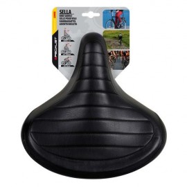 Σέλα ποδηλάτου με διπλά ελατήρια (260x255mm/985gr) μαύρη Relax City S-13 Selle/Saddles Specialist Σέλες americat.gr