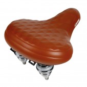 Σέλα ποδηλάτου με διπλά ελατήρια (260x255mm/1020gr) καφέ Relax City S-14 Selle/Saddles Specialist Σέλες americat.gr