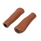 ΧΕΙΡΟΛΑΒΕΣ ΠΟΔΗΛΑΤΟΥ ΔΕΡΜΑΤΙΝΑ VINTAGE 135+135mm 22mm ΚΑΦΕ 2ΤΕΜ. Χερούλια americat.gr