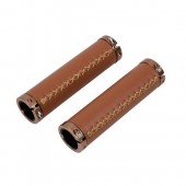 ΧΕΙΡΟΛΑΒΕΣ ΠΟΔΗΛΑΤΟΥ ΔΕΡΜΑΤΙΝΑ VINTAGE 127+127mm 22,5mm ΚΑΦΕ 2ΤΕΜ. Χερούλια americat.gr