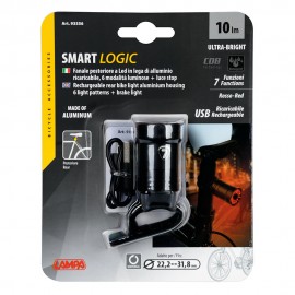 ΦΩΣ ΠΟΔΗΛΑΤΟΥ ΠΙΣΩ SMART-LOGIC ΚΟΚΚΙΝΟ ΦΩΣ COB-LED 10lm ΦΟΡΤΙΣΗ ΜΕ USB Φώτα americat.gr
