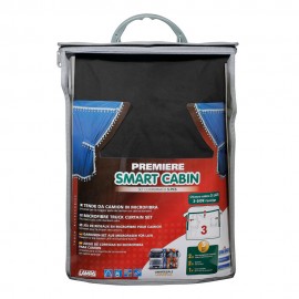 ΣΕΤ ΚΟΥΡΤΙΝΕΣ ΝΤΑΛΙΚΑΣ PREMIER SMART CABIN ΜΑΥΡΟ 5ΤΕΜ. Κουρτίνες americat.gr