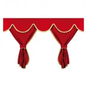 ΣΕΤ ΚΟΥΡΤΙΝΕΣ ΝΤΑΛΙΚΑΣ PRIVILEGE HIGH SIDE ΚΟΚΚΙΝΟ 8ΤΕΜ. Κουρτίνες americat.gr