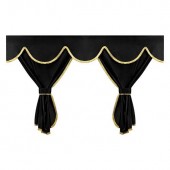 ΣΕΤ ΚΟΥΡΤΙΝΕΣ ΝΤΑΛΙΚΑΣ PRIVILEGE STANDARD ΜΑΥΡΟ 8ΤΕΜ. Κουρτίνες americat.gr