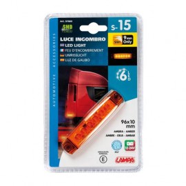 ΦΩΣ ΟΓΚΟΥ 6LED ΠΟΡΤΟΚΑΛΙ 12/24V 96mm ΑΔΙΑΒΡΟΧΟ 1ΤΕΜ. Φώτα Ογκου americat.gr