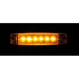 ΦΩΣ ΟΓΚΟΥ 6LED ΠΟΡΤΟΚΑΛΙ 12/24V 96mm ΑΔΙΑΒΡΟΧΟ 1ΤΕΜ. Φώτα Ογκου americat.gr