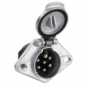 ΠΡΙΖΑ ΚΟΤΣΑΔΟΡΟΥ ΜΕΤΑΛΛΙΚΗ ΑΣΗΜΙ 24N 24V 7PIN ISO 1185 Καλωδίωση Τρέιλερ americat.gr