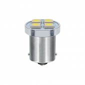 P21W BA15s 24V 4SMDx1CHIP LED 40lm ΛΕΥΚΟ ΚΟΥΤΙ LAMPA - 20 ΤΕΜ. Με Κάλυκα americat.gr