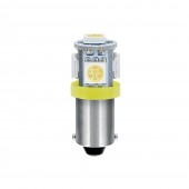 T4W BA9s 24/28V 5SMDx1CHIP LED 30lm ΠΟΡΤΟΚΑΛΙ ΚΟΥΤΙ LAMPA - 20 ΤΕΜ. Με Κάλυκα americat.gr