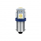 T4W BA9s 24/28V 5SMDx1CHIP LED 35lm ΜΠΛΕ ΚΟΥΤΙ LAMPA - 20 ΤΕΜ. Με Κάλυκα americat.gr