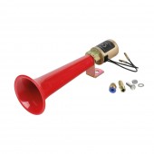 ΚΟΡΝΑ ΗΛΕΚΤΡΟΠΝΕΥΜΑΤΙΚΗ ΜΟΝΗ 12>36V 110db "TURKISH SOUND" ΚΟΚΚΙΝΗ 230mm LAMPA - 1 TEM. Κόρνες americat.gr