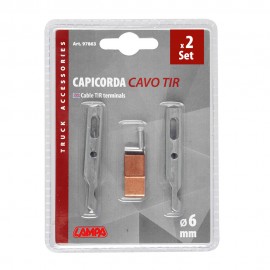 ΤΕΡΜΑΤΙΚΑ ΚΑΛΩΔΙΩΝ / ΣΥΡΜΑΤΟΣΧΟΙΝΩΝ ΓΙΑ ΜΟΥΣΑΜΑΔΕΣ ΚΑΡΟΤΣΑΣ TIR 6mm LAMPA - 2 TEM. Εξωτερικά Αξεσουάρ americat.gr