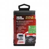 ΚΑΛΥΜΜΑ ΤΙΜΟΝΙΟΥ ΦΟΡΤΗΓΟΥ 42/44cm (S) SKIN-COVER ΜΑΥΡΟ ΜΕ ΚΟΚΚΙΝΗ ΡΑΦΗ ΕΛΑΣΤΙΚΟ 2mm ΠΑΧΟΣ Διάμετρος 42-44 cm americat.gr