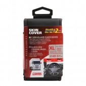 ΚΑΛΥΜΜΑ ΤΙΜΟΝΙΟΥ ΦΟΡΤΗΓΟΥ 49/51cm (XL) SKIN-COVER ΜΑΥΡΟ ΜΕ ΚΟΚΚΙΝΗ ΡΑΦΗ ΕΛΑΣΤΙΚΟ 2mm ΠΑΧΟΣ Διάμετρος 49-51 cm americat.gr