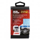 ΚΑΛΥΜΜΑ ΤΙΜΟΝΙΟΥ ΦΟΡΤΗΓΟΥ 46/48cm (L) SKIN-COVER ΜΑΥΡΟ ΜΕ ΜΠΛΕ ΡΑΦΗ ΕΛΑΣΤΙΚΟ 2mm ΠΑΧΟΣ Διάμετρος 46-48 cm americat.gr