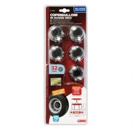 ΚΑΠΑΚΙΑ ΠΑΞΙΜΑΔΙΩΝ / ΜΠΟΥΛΟΝΙΩΝ ΦΟΡΤΗΓΟΥ ΧΑΛΥΒΔΙΝΑ INOX 32mm 10ΤΕΜ. Διακόσμηση Τροχών americat.gr