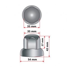 ΚΑΠΑΚΙΑ ΠΑΞΙΜΑΔΙΩΝ / ΜΠΟΥΛΟΝΙΩΝ ΦΟΡΤΗΓΟΥ INOX 33mm 40ΤΕΜ. Διακόσμηση Τροχών americat.gr