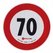 ΣΗΜΑ ΤΑΧΥΤΗΤΑΣ ΧΙΛΙΟΜΕΤΡΩΝ 70km/h ΑΥΤΟΚΟΛΛΗΤΟ 20CM ΔΙΑΜΕΤΡΟ Πινακίδες και Σήμανση americat.gr