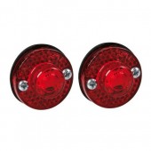 Φώτα Ογκου Φορτηγού 24V 1 Led 2τεμ Κόκκινα R-14 Φώτα Ογκου americat.gr