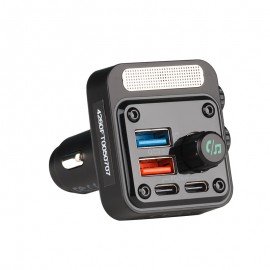 FM TRANSMITTER ΑΝΑΠΤΗΡΑ 12V ΜΕ BLUETOOTH OFT-4260BT ΦΟΡΤΙΣΤΗ USB TYPE-A + USB TYPE-C OSIO Φις Αναπτήρα americat.gr