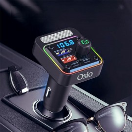 FM TRANSMITTER ΑΝΑΠΤΗΡΑ 12V ΜΕ BLUETOOTH OFT-4260BT ΦΟΡΤΙΣΤΗ USB TYPE-A + USB TYPE-C OSIO Φις Αναπτήρα americat.gr