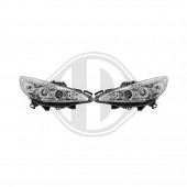 ΦΑΝΑΡΙΑ ΜΠΡΟΣΤΙΝΑ ΓΙΑ PEUGEOT 207 3D/5D 2006-2009 ANGELEYES CHROME DIEDERICHS - 2 ΤΕΜ. Peugeot americat.gr