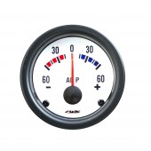 ΑΜΠΕΡΟΜΕΤΡΟ ΛΕΥΚΟ 52mm 2'' WHITE LINE SIMONI RACING - 1 τεμ. Αμπερόμετρα americat.gr