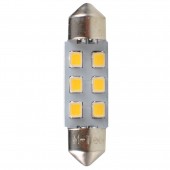 ΛΑΜΠΑΚΙΑ ΠΛΑΦΟΝΙΕΡΑΣ C5W 12V SV8.5 36mm 0,5W 6xSMD2835 LED OSRAM ΛΕΥΚΟ BLISTER 2ΤΕΜ. M-TECH Πλαφονιέρας americat.gr