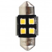 ΛΑΜΠΑΚΙΑ ΠΛΑΦΟΝΙΕΡΑΣ C5W/C10W 12V SV8.5 0,5W 31mm 4xSMD2835 LED OSRAM CAN-BUS ΛΕΥΚΟ 2ΤΕΜ. M-TECH Πλαφονιέρας americat.gr