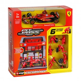 ΜΙΝΙΑΤΟΥΡΕΣ PIT STOP FERRARI SF-24 LECLERC 1:43 BURAGO LAMPA 1ΤΕΜ. Μινιατούρες americat.gr