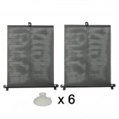 Amio - ΗΛΙΟΠΡΟΣΤΑΣΙΑ ΡΟΛΟ (ROLLER) 2x45cm - 2 ΤΕΜ. (CC61003/AM) Ηλιοπροστασίες Οπίσθιες americat.gr