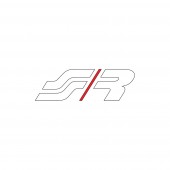 ΑΥΤΟΚΟΛΛΗΤΟ ''SR'' ΛΕΥΚΟ 63mm SIMONI RACING - 1 TEM. Αυτοκόλλητα Διακοσμητικά americat.gr