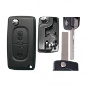 PEUGEOT 207 ΑΝΑΔΙΠΛΟΥΜΕΝΟ ΑΝΤΑΛΛAKT.ΚΛΕΙΔΙ ΜΕ ΚΑΛΥΜΜΑ 2 ΚΟΥΜΠΙΩΝ / ΛΑΜΑ HU83 (ME ΥΠΟΣΤΗΡΙΞΗ ΜΠΑΤΑΡ.) DGA - 1 ΤΕΜ. ΑΝΤΑΛΛΑΚΤΙΚΑ ΚΛΕΙΔΙΑ ΜΑΡΚΕ americat.gr