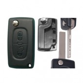 PEUGEOT ΑΝΑΔΙΠΛΟΥΜΕΝΟ ΑΝΤΑΛΛΑΚΤΙΚΟ ΚΛΕΙΔΙ ΜΕ ΚΑΛΥΜΜΑ 2 ΚΟΥΜΠΙΩΝ / ΛΑΜΑ HU83 (ΧΩΡΙΣ ΥΠΟΣΤΗΡΙΞΗ ΜΠΑΤΑΡ.) DGA - 1 ΤΕΜ. ΑΝΤΑΛΛΑΚΤΙΚΑ ΚΛΕΙΔΙΑ ΜΑΡΚΕ americat.gr