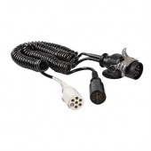 ΑΝΤΑΠΤΟΡΑΣ ΔΙΠΛΟΣ ΦΟΡΤΗΓΟΥ 24V 24N-S/15ΠΟΛΩΝ ΜΕ ΚΑΛΩΔΙΟ ΣΠΥΡΑΛ 4.5m ERICH JAEGER Διάφορες Πρίζες και Φις americat.gr