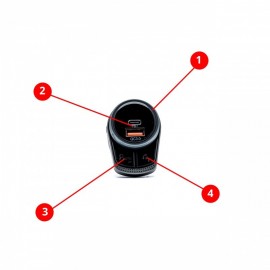 FM TRANSMITTER Q3.0 12/24V ΜΕ BLUETOOTH ΣΥΜΒΑΤΟ ΜΕ GOOGLE ΚΑΙ SIRI EINPARTS - 1 τεμ. Bluetooth Audio americat.gr