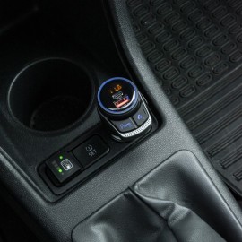 FM TRANSMITTER Q3.0 12/24V ΜΕ BLUETOOTH ΣΥΜΒΑΤΟ ΜΕ GOOGLE ΚΑΙ SIRI EINPARTS - 1 τεμ. Bluetooth Audio americat.gr