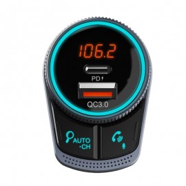 FM TRANSMITTER Q3.0 12/24V ΜΕ BLUETOOTH ΣΥΜΒΑΤΟ ΜΕ GOOGLE ΚΑΙ SIRI EINPARTS - 1 τεμ. Bluetooth Audio americat.gr
