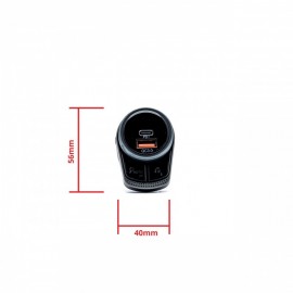 FM TRANSMITTER Q3.0 12/24V ΜΕ BLUETOOTH ΣΥΜΒΑΤΟ ΜΕ GOOGLE ΚΑΙ SIRI EINPARTS - 1 τεμ. Bluetooth Audio americat.gr