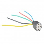 ΒΑΣΗ/ΦΙΣΑ ΚΕΡΑΜΙΚΗ ΓΙΑ ΡΕΛΕ 5 PIN ME 5 ΚΑΛΩΔΙΑ (14 cm) M-TECH - 1 ΤΕΜ. Βασεις - Φίσες americat.gr