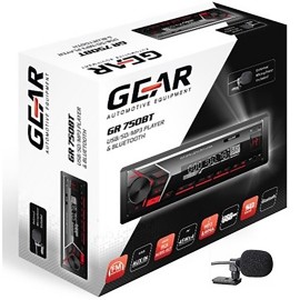 ΡΑΔΙΟ GEAR GR-750BT FM/USB/SD/MP3/BLUETHOOTH 4x45W GEAR (ΚΟΚΚΙΝΟΣ ΦΩΤΙΣΜΟΣ) Multimedia americat.gr