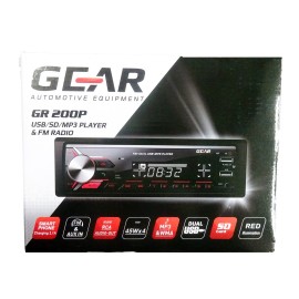 RADIO GEAR GR-200P USB/MP3/BLUETOOTH/WMA/AUX IN/ ΜΕ ΚΟΚΚΙΝΟ ΦΩΤΙΣΜΟ 4x45w Multimedia americat.gr