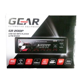 RADIO GEAR GR-200P USB/MP3/BLUETOOTH/WMA/AUX IN/ ΜΕ ΚΟΚΚΙΝΟ ΦΩΤΙΣΜΟ 4x45w Ραδιόφωνα 1 DIN americat.gr