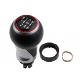 ΠΟΜΟΛΟ ΤΑΧΥΤΗΤΩΝ ΜΕ ΕΝΔΕΙΞΗ 6 ΤΑΧΥΤΗΤΩΝ ΜΑΥΡΟ ΜΕ ΚΟΚΚΙΝΟ ΓΙΑ AUDI A3 2003+ / A4 B8 2008+ / A5 2007+ / A6 2004+ / Q5 2008+ NTY - 1 ΤΕΜ. Πόμολα και Φούσκες Ταχυτήτων americat.gr