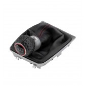 ΠΟΜΟΛΟ ΤΑΧΥΤΗΤΩΝ ΓΙΑ VW GOLF VII GTI 2013+ ΜΕ ΕΝΔΕΙΞΗ 6 ΤΑΧΥΤΗΤΩΝ ΚΑΙ ΦΟΥΣΚΑ ΜΑΥΡΟ-ΚΟΚΚΙΝΟ NTY - 1 TEM. Πόμολα και Φούσκες Ταχυτήτων americat.gr