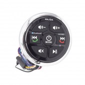 HASDA H-1003 ΑΔΙΑΒΡΟΧΟ ΣΤΡΟΓΓΥΛΟ ΜΑΥΡΟ BLUETOOTH CONTROLLER - A2DP Hasda Marine Ηχεία - Ραδιόφωνα americat.gr