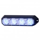 ΦΩΣ ΠΡΟΕΙΔΟΠΟΙΗΣΗΣ 12/24V HOR78 6W 4LED 143x35mm ΜΠΛΕ Διάφορα Φώτα americat.gr