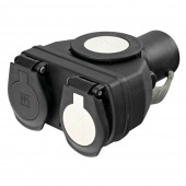 ΑΝΤΑΠΤΟΡΑΣ ΦΟΡΤΗΓΟΥ ΔΙΠΛΟΣ 24V 15pin (ISO12098)> 1 TYPE N (ISO1185)+1 TYPE S (ISO 3731) ERICH JAEGER LAMPA - 1 TEM. Ανορθωτές και Αντάπτορες americat.gr